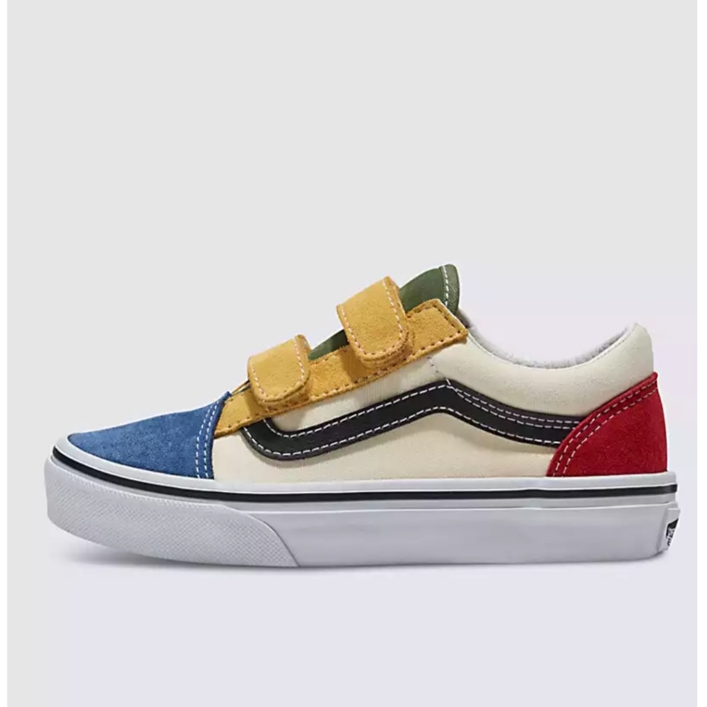 Van's Kids Old Skool V Color Block Shoe Brand New